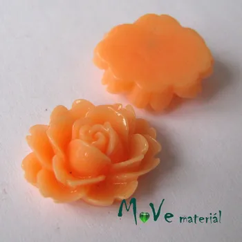 Dětské navlékací korálky Kabošon lesklý C2a - resin - 2ks, lososový