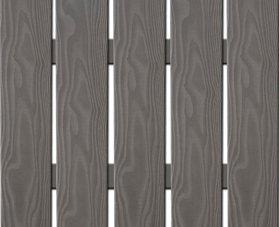 WPC plotovka 3D line Nextwood, šířka 139 mm, barva šedá Výška: 1,6 metru