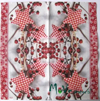 Papírový ubrousek Ubrousek na decoupage 33 x 33cm 1ks, vánoční