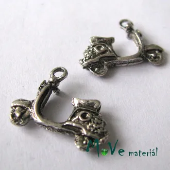 Přívěsek Přívěsek SKÚTR 14x18x4mm, 2ks, starostříbro