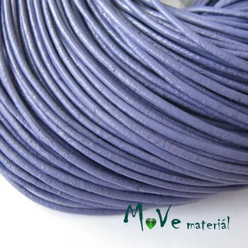 Kulatá přírodní kůže 1,5mm/1m, fialová