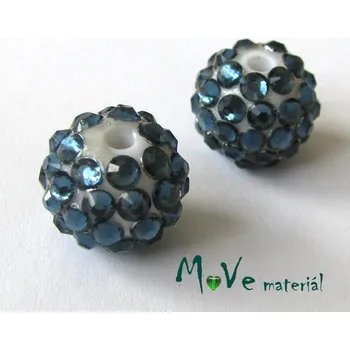 Dětské navlékací korálky Pryskyřičný korálek - kulička 14mm,1ks, petrolejový