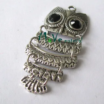 Přívěsek Přívěsek SOVA 47x20x5mm, 1ks, starostříbro