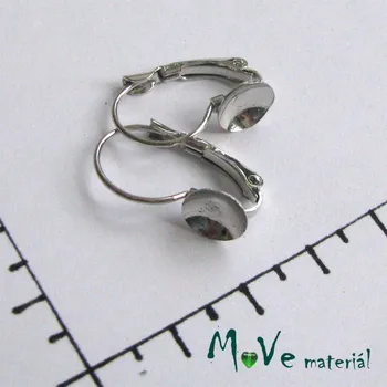 Materiál na výrobu šperku Náušnicové zapínání 20mm uzavřené s miskou, 1pár