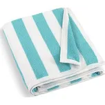 Plážová osuška froté 100x150 cm bílo-tyrkysová