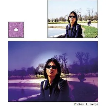 Cokin A074 filtr Center Spot WA fialový