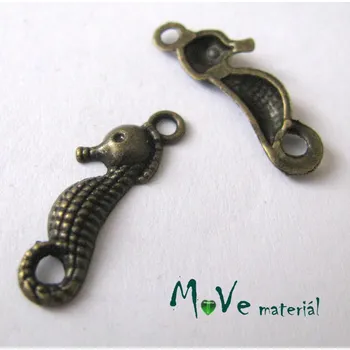 Přívěsek Přívěsek KONÍK 23x7x2mm, 2ks, staromosaz