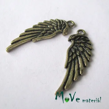 Přívěsek Přívěsek křídlo 34x11x2mm, 1ks, staromosaz