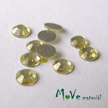 Dětské navlékací korálky Skleněný kabošon 3,8-4mm/10ks, vanilkový