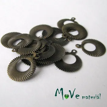 Přívěsek Přívěsek KRUH 12,5mm, 20ks, staromosaz