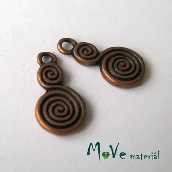 Přívěsek Přívěsek SPIRÁLA 8x18mm, 1ks, staroměď
