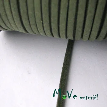 Plochá syntetická kůže, 1m, khaki