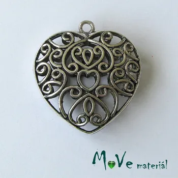 Přívěsek Přívěsek SRDCE filigrán 49x47x16mm, 1ks