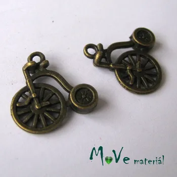 Přívěsek Přívěsek KOLO 17x18x3mm, 1ks, staromosaz