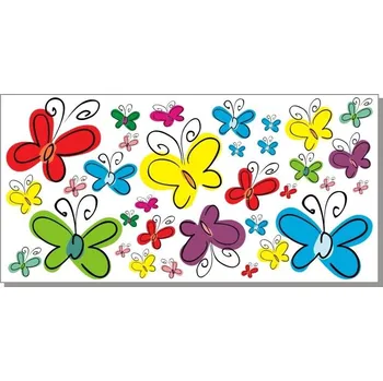 Samolepící dekorace Motýlci samolepka na zeď - M