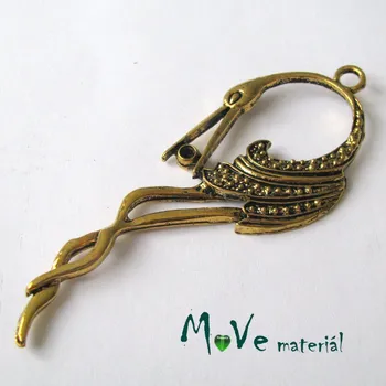 Přívěsek Přívěsek ČÁP 95x35x5mm, 1ks, starozlato