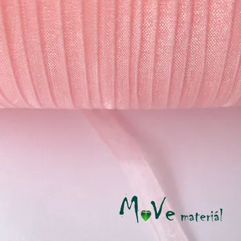 Stuha Šifónová stuha lososová 6mm, 1m