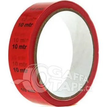 Výstražná páska Market TAPE - 10mtr PVC označovací páska na kabely červená, návin 33m