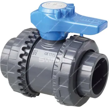 PVC dvoucestný kulový ventil 75 mm