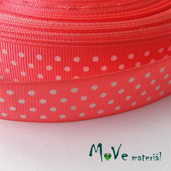 Stuha Stuha rypsová puntík 16mm 1m, lososová