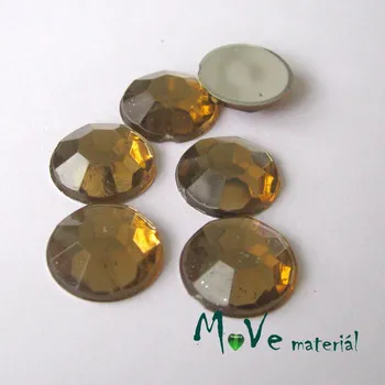 Dětské navlékací korálky Plastový kabošon 12x3,6mm/6ks, hnědý