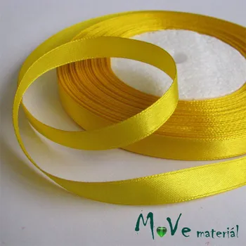 Stuha Stuha atlasová jednolící 9mm, 1m, žlutá