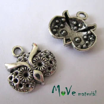Přívěsek Přívěsek SOVA 19x19x4mm, 1ks, starostříbro