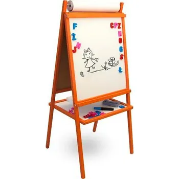 Dětská magnetická tabule 3v1 barevná - výška 94 cm