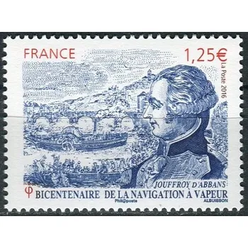 Poštovní známka Post France (2016) MiNr. 6428 ** - € 1,25 - Francie - 200 let parníku
