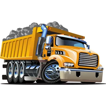 Samolepící dekorace Náklaďák samolepka na zeď - M