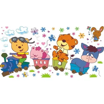 Samolepící dekorace Veselý vláček samolepka na zeď - L