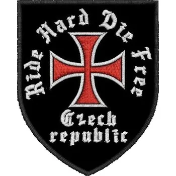 Nášivka Pelisport Ride Hard Czech republic 7 x 8,5 cm