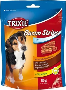 Pamlsek pro psa Trixie Bacon Strips Light 85 g