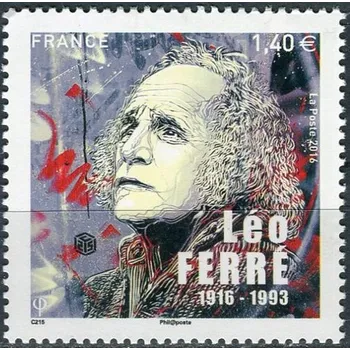 Poštovní známka Post France (2016) MiNr. 6525 ** - Francie - 100. výročí narození Lea Ferré