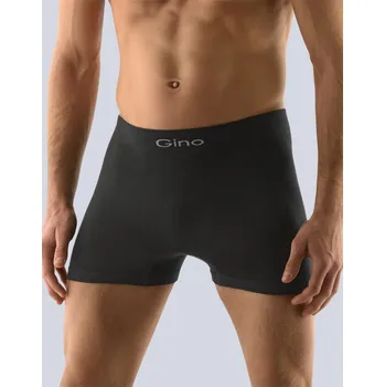 Boxerky Gina Pánské trenky bezešvé 54000P černá M/L