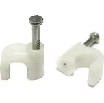 Příchytka SCAME kabelová 3-4 mm bílá