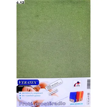 Prostěradlo Froté prostěradlo postýlka 70x140 cm (č.12-stř.zelená)