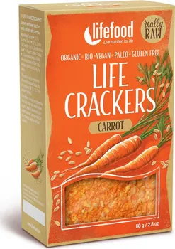 Lifefood Life Crackers Mrkvánky raw bio 80 g