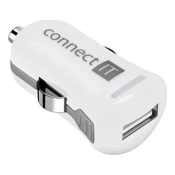 CONNECT IT InCarz COLORZ nabíječka do auta 1xUSB 2,1A, bílá (V2) - CI-1123