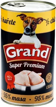 Krmivo pro psa Grand Super Premium konzerva s 1/2 kuřete 1300 g 