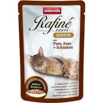 Krmivo pro kočku Animonda Rafiné Soupé Senior kapsička krůta/kachna/šunka 100 g