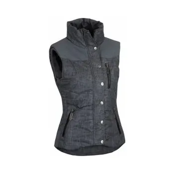 Dámské oblečení WOOX Street Padding Ladies Vest 44; Šedá bunda + DÁREK DLE VÝBĚRU!