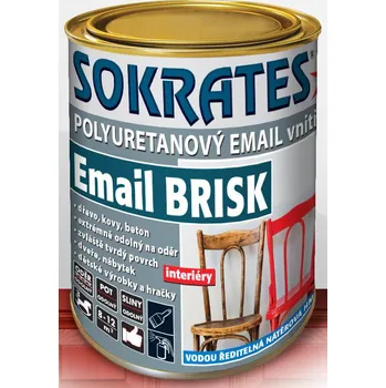 univerzální barva SOKRATES EMAIL BRISK polyuretanová vrchní barva 2kg Barva: bílá