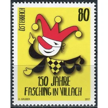 Poštovní známka Österreich post (2017) MiNr. 3321 ** (€ 0,80,-) - Rakousko - 150 let Karneval ve Villach