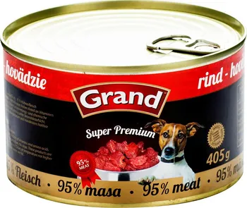 Krmivo pro psa Grand Super Premium Dog konzerva hovězí