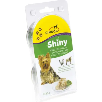 GimDog Shiny Dog 2 x 85 g, kuřecí/jehněčí