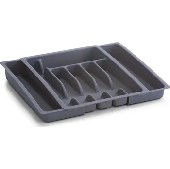 Příborník do zásuvky Zeller Příborník vysouvací plast šedý