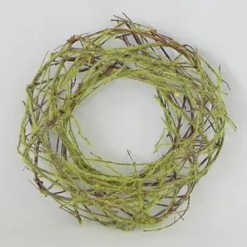 Zahradní dekorace Věnec větvičky zelená (GYL3040-23)