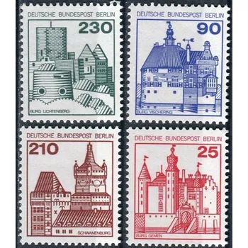 Poštovní známka Deutsche Bundespost Berlin (1978) MiNr. 587 - 590 ** - Berlín - západní - Zámky (II)