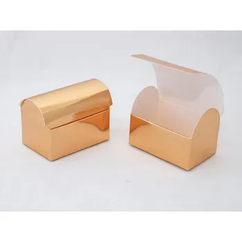 Dárková krabička Krabička 070505 Truhlička zlatá - DOPRODEJ